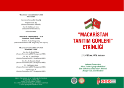 Macaristan Tanıtım G&uuml;nleri