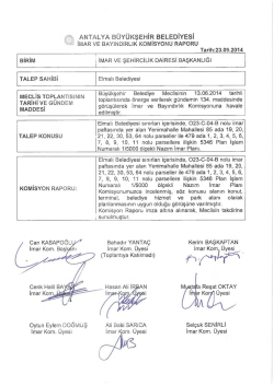 G&uuml;ndemin 33.Maddesi - Antalya Belediyesi