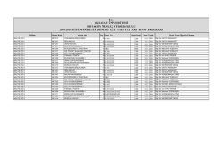 maliye 2. sınıf (n&ouml;-i&ouml;) - Ortak&ouml;y Meslek Y&uuml;ksekokulu