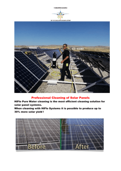 SOLAR PANEL TEMİZLİĞİ