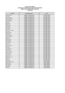2013-2014 yaz d&ouml;nemi iş sağlığı ve g&uuml;venliği y&uuml;ksek lisans (tezsiz)