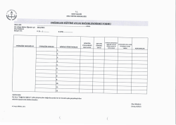 DEĞERLER EĞiTiMi AYLIK DEĞERLENDİRME FORMU