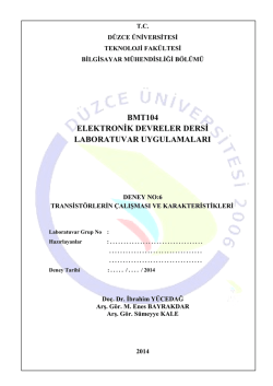 BMT104_06_Deney_6 - D&uuml;zce &Uuml;niversitesi Bilgisayar M&uuml;hendisliği