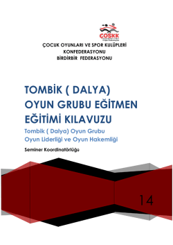 TOMBİK ( DALYA) OYUN GRUBU EĞİTMEN EĞİTİMİ