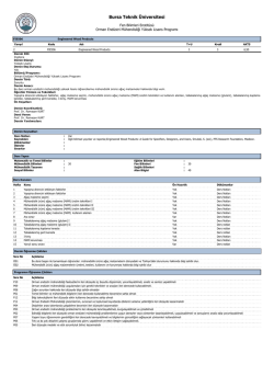 FIE506 - Bursa Teknik &Uuml;niversitesi
