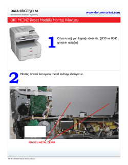 Montaj Kılavuzu - Lexmark Chip,Oki Chip,Toner Chip,Chip Reset