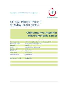 Chikungunya ateşi - T&uuml;rkiye Halk Sağlığı Kurumu