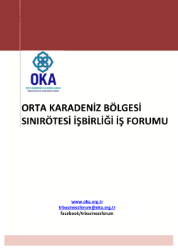orta karadeniz b&ouml;lgesi sınır&ouml;tesi işbirliği iş forumu