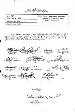 Mankenlik ve Zerafet Kursu Programının Kabul&uuml;