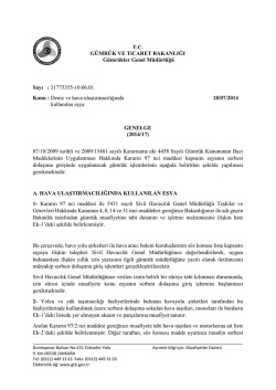 2014/17 - T.C. G&uuml;mr&uuml;k ve Ticaret Bakanlığı