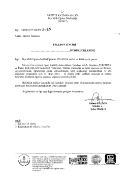 İl&ccedil;e Milli Eğitim M&uuml;d&uuml;rl&uuml;ğ&uuml; Yazısı - mersin