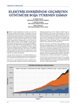 elektrik enerjisinde ge&ccedil;mişten g&uuml;n&uuml;m&uuml;ze boşa t&uuml;kenen zaman
