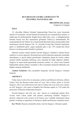 İBRAHİMZADE, Kemal-RUS RESSAM GAVRİLA SERGEYEV