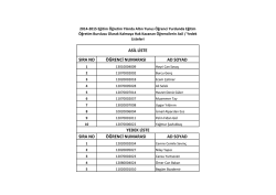 2014-2015 Eğitim &Ouml;ğretim Yılında Altın Yunus &Ouml;ğrenci Yurdunda