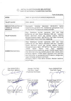 G&uuml;ndemin 25.Maddesi - Antalya Belediyesi