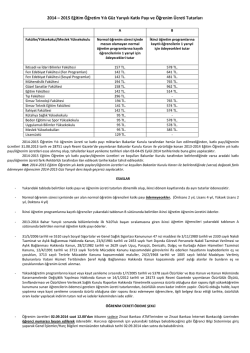 &Ouml;ğrenim &Uuml;creti/Katkı Payı