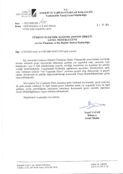 ges arazi uygunluk yazısı hk