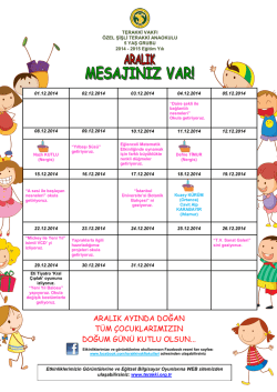 aralık ayında doğan t&uuml;m &ccedil;ocuklarımızın doğum g&uuml;n&uuml; kutlu olsun