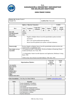 Sa&ccedil;ılma Teorisi-1 - Karamanoğlu Mehmetbey &Uuml;niversitesi