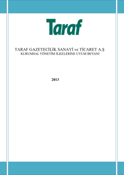 TARAF GAZETECİLİK SANAYİ ve TİCARET A.Ş