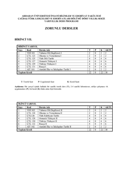 Ders İ&ccedil;erikleri - Ardahan &Uuml;niversitesi