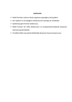 &ouml;ğretmenlik uygulaması formlar - D&uuml;zce &Uuml;niversitesi Eğitim Fak&uuml;ltesi