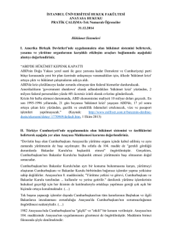 anayasa hukuku dersi (tek numaralı &ouml;ğrenciler) pratik &ccedil;alışma