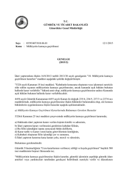 Mülkiyetin kamuya geçirilmesi - T.C. Gümrük ve Ticaret Bakanlığı