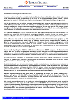 G&uuml;nl&uuml;k B&uuml;lten - Turkborsa.net