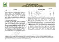 G&uuml;nl&uuml;k B&uuml;lten 05.02.2015