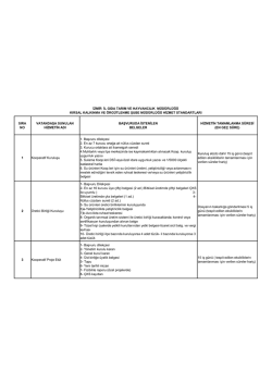 KIRS.KAL.VE &Ouml;RG.ŞB.MD.HİZ.STND.