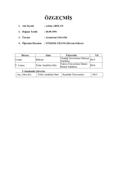 &Ouml;ZGE&Ccedil;MİŞ - İlahiyat Fak&uuml;ltesi