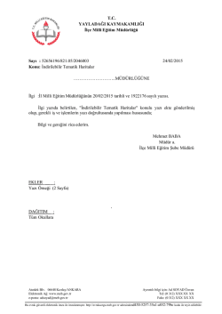 İndirilebilir Tematik Haritalar - yayladağı il&ccedil;e mill&icirc; eğitim m&uuml;d&uuml;rl&uuml;ğ&uuml;