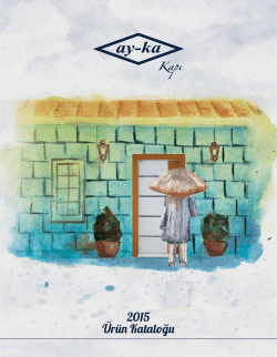 2015 &Uuml;r&uuml;n Kataloğu - Ayka Kapı, &Ccedil;elik Kapı, PVC Membran Kapı, İ&ccedil;