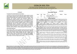 G&uuml;nl&uuml;k B&uuml;lten 23.03.2015