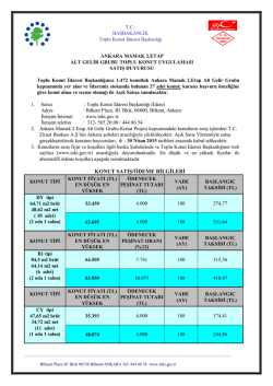 konut satış/&ouml;deme bilgileri
