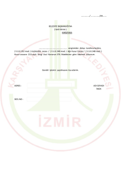 Gelir Birimi 376. Madde Cevadan İndirim Formu