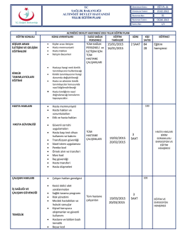 2015 Yılı - Altın&ouml;z&uuml; Devlet Hastanesi