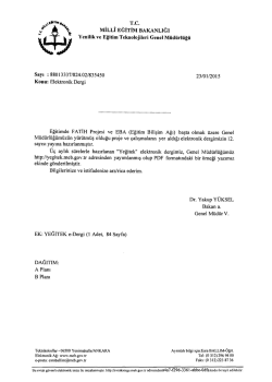 Ayrıntılar İ&ccedil;in Tıklayınız.