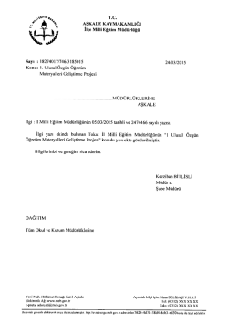 1 ulusal &ouml;zg&uuml;n &ouml;ğretim materyalleri geliştirme projesi