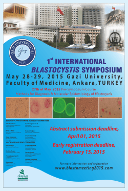 Download Pdf Document - International Blastocystis Symposium