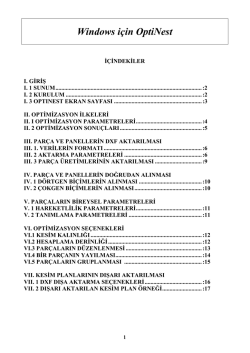 Optinest Kullanım Kılavuzu