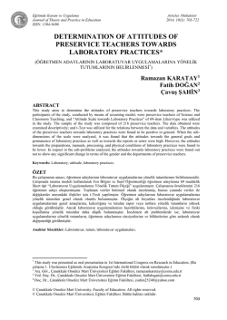 Makaleyi Yazdır - Eğitimde Kuram ve Uygulama