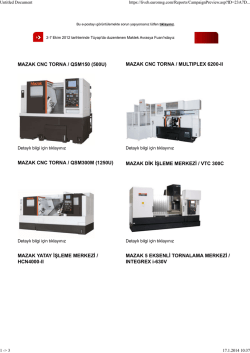 mazak cnc torna / qsm150 (500u)