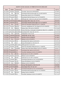 2014 ARALIK AYI N&Ouml;BET&Ccedil;İ ECZANELER İ&ccedil;in L&uuml;tfen Tıklayınız........