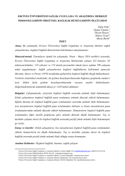 Poster Bildirisi İçin Tıklayınız... - Gevher Nesibe Hastanesi