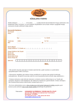 K RALAMA FORMU - Armodies Termal Park