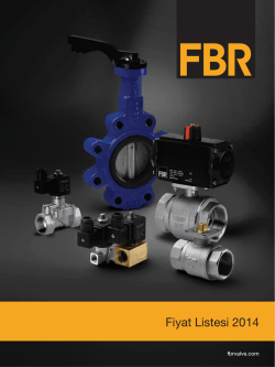 Fiyat Listesi İndir - FBR | Vana ve Akış Kontrol Sistemleri