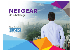 Netgear T&uuml;rk&ccedil;e Broş&uuml;r i&ccedil;in tıklayınız