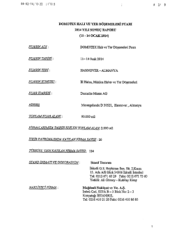 Fuar Değerlendirme Raporu ve Ek 3 Formu (8 sayfa)